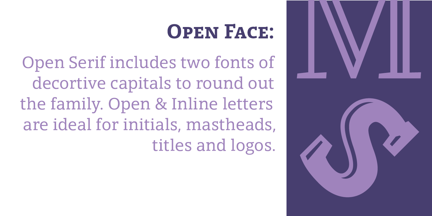 Beispiel einer Open Serif-Schriftart #4